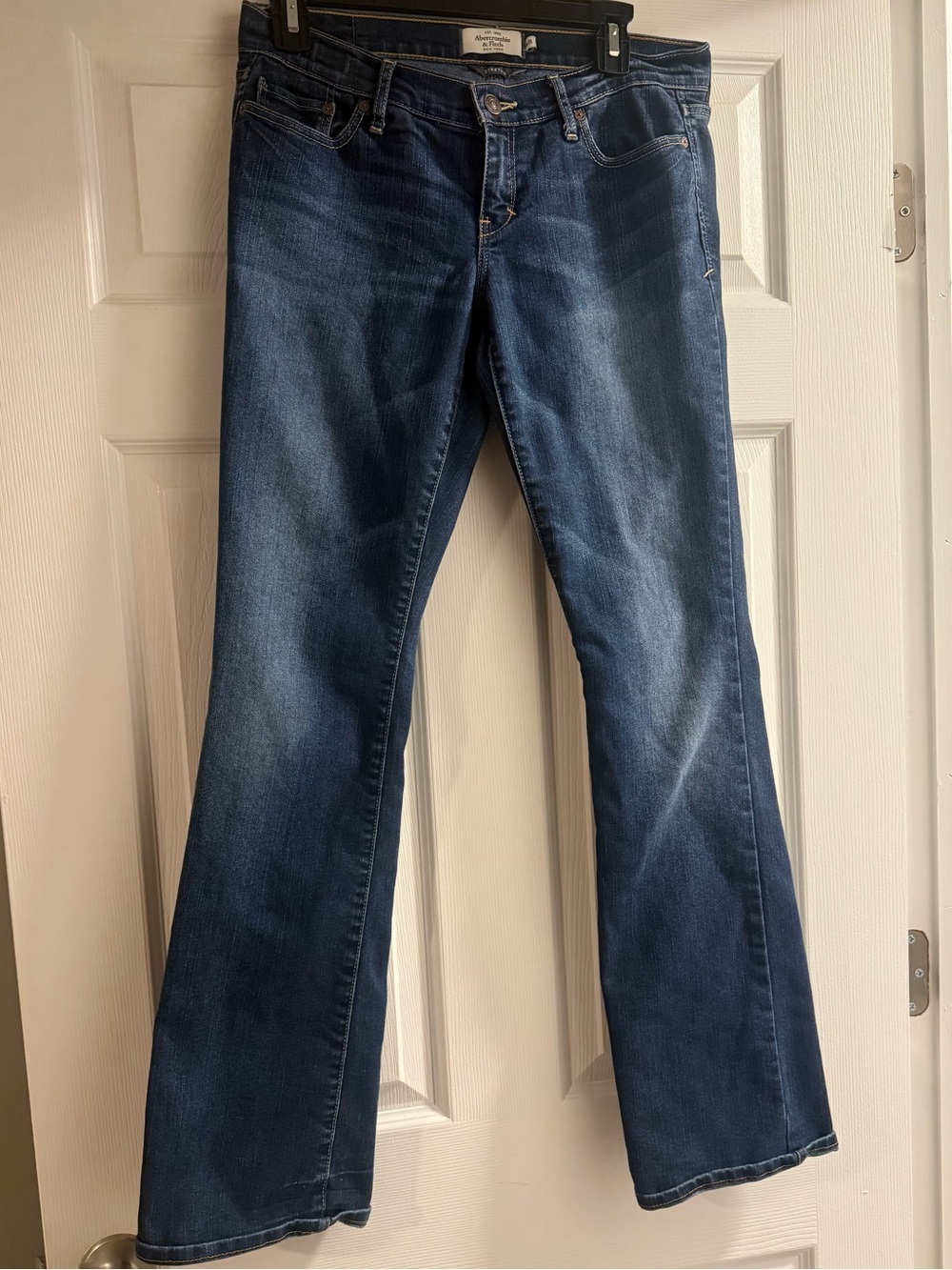 Abercrombie & Fitch vintage Y2K low rise Wide Leg Dark Blue Jeans - Emma